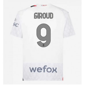 Lacne Muži Futbalové dres AC Milan Olivier Giroud #9 2023-24 Krátky Rukáv - Preč